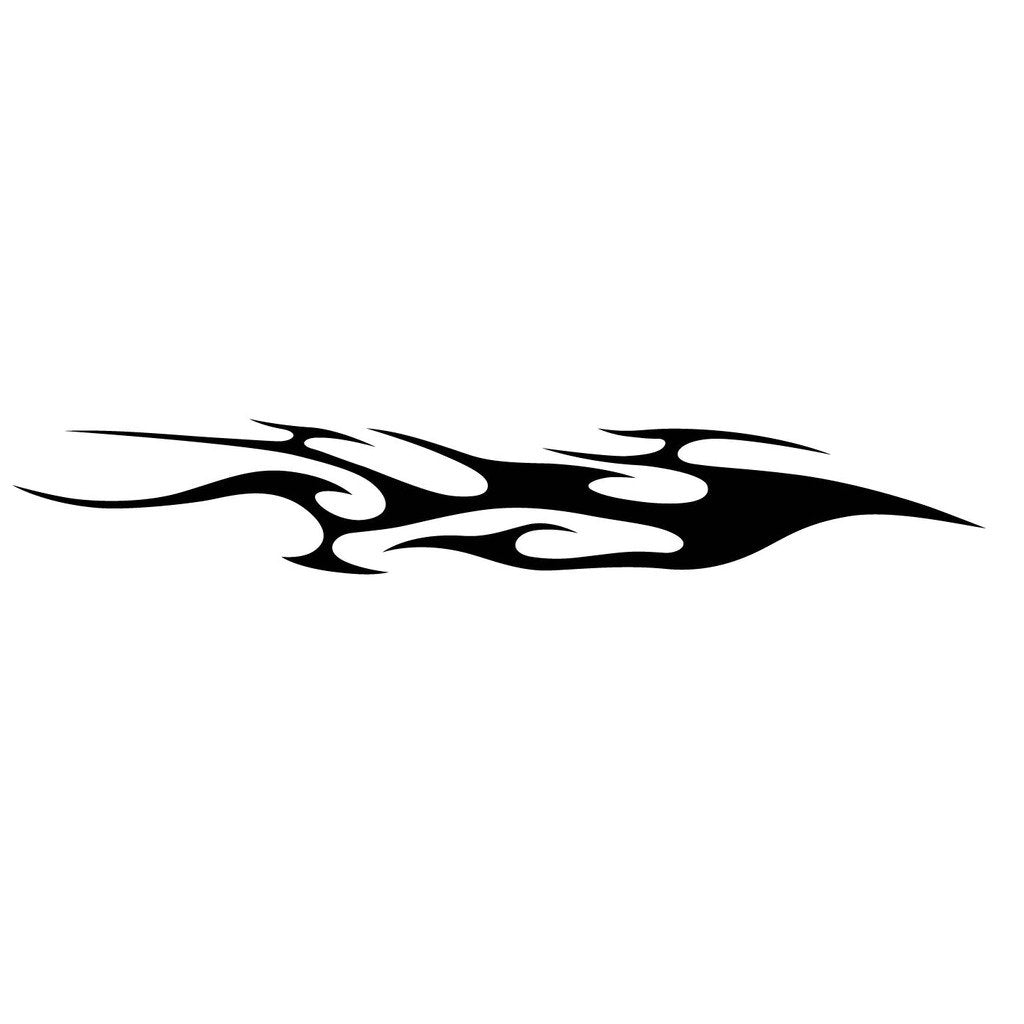 Picniva Style 338 Racing Side Stripe Vinyl Decals, 11 x 69 in, 2 Pc