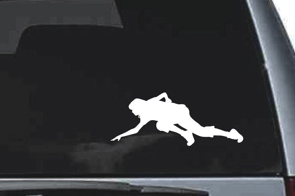Picniva Crawling Figure Sty1 Vinyl Car Window Decal, Approx 5 in