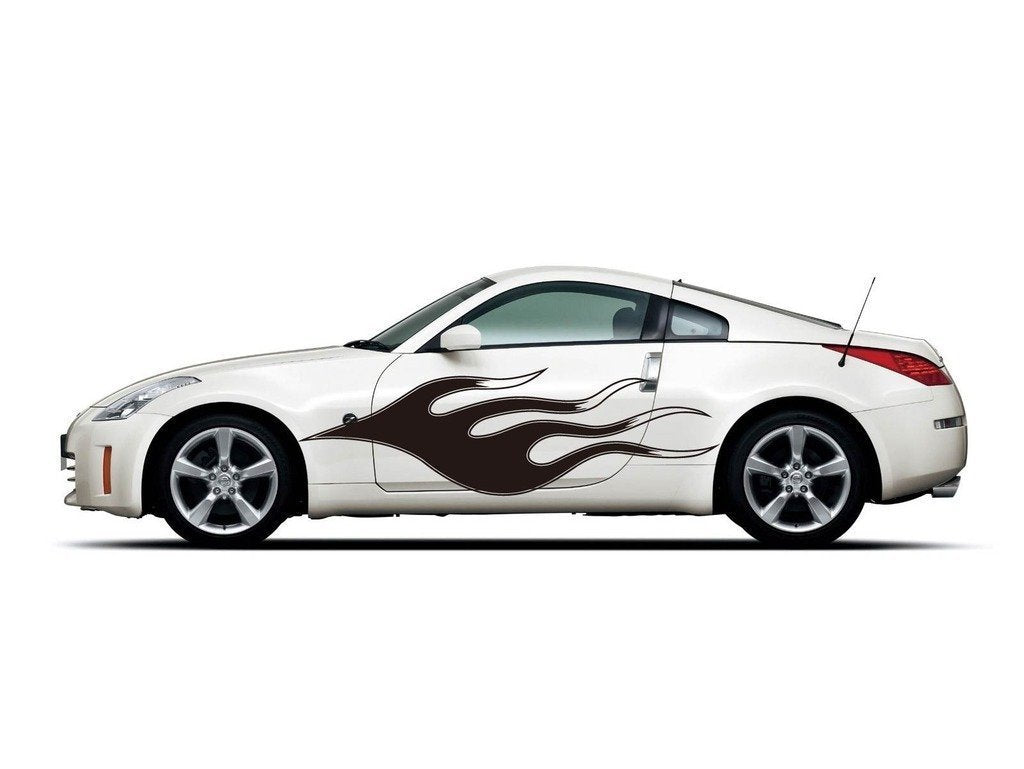 Picniva sty459 Vinyl Racing Stripes Car Body Side Decals, 2-Piece Set