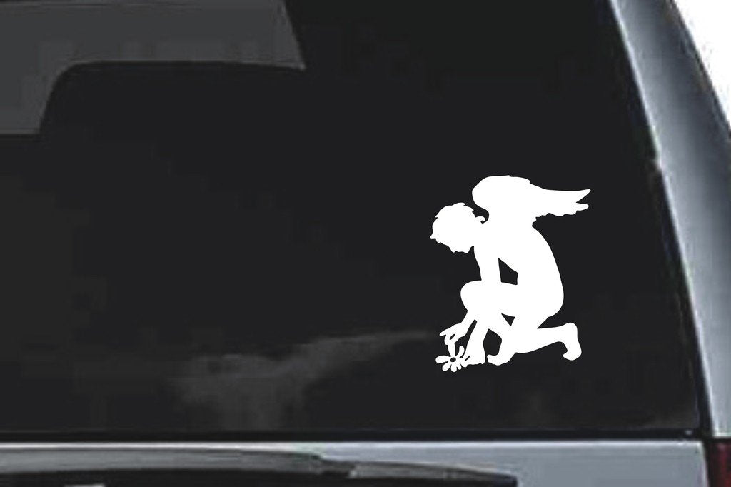 Picniva Cupid Sty5 Vinyl Car Window Decal, Approx 5 in
