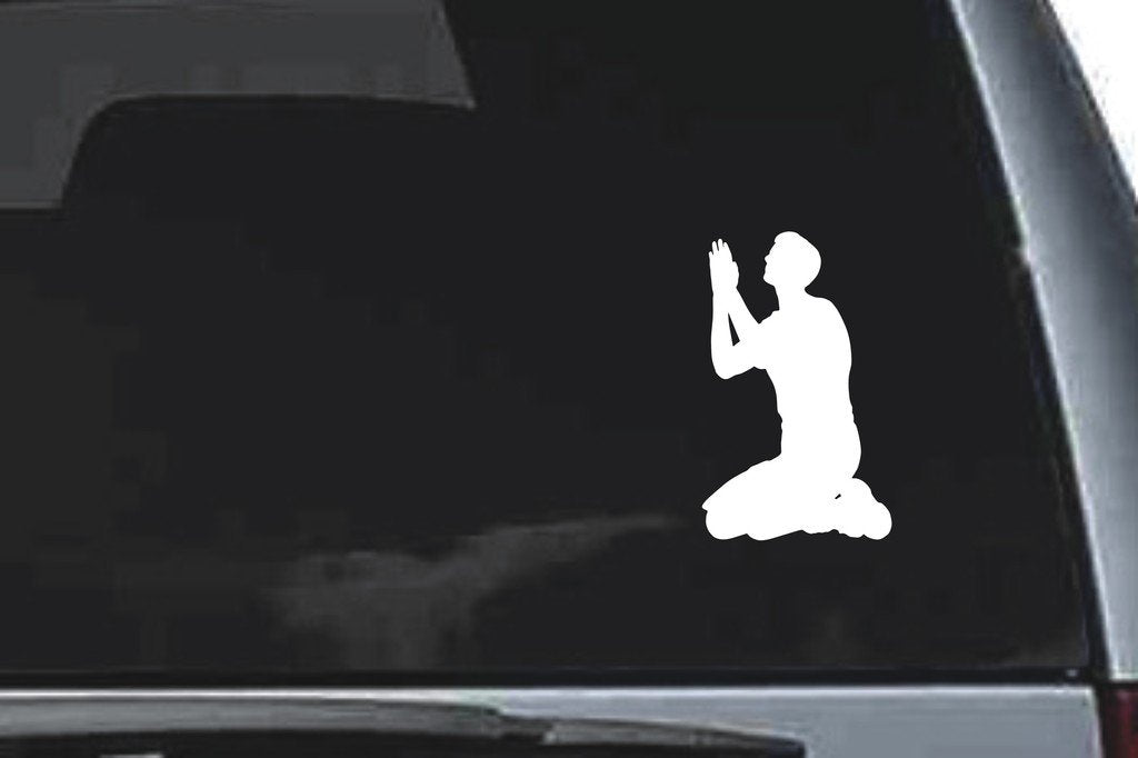 Picniva Man Sty7 Vinyl Car Window Decal, Approx 5 in