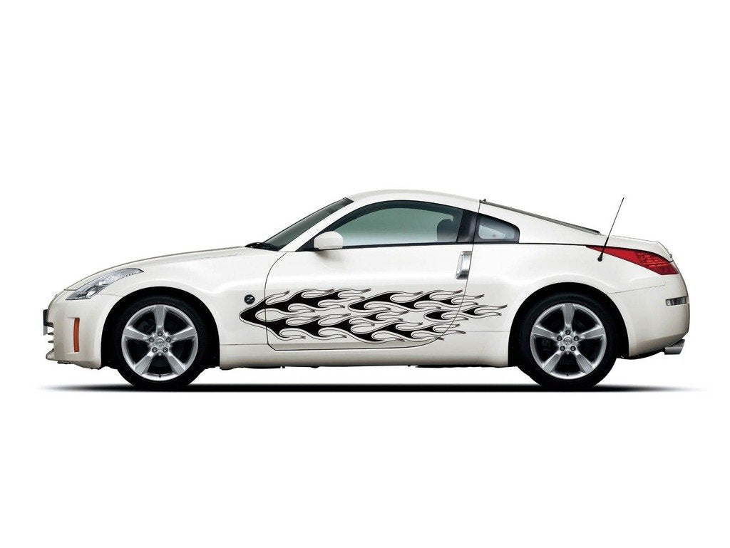 Picniva Style 18 Racing Side Stripe Vinyl Decals, 11 x 52 in, 2 Pc