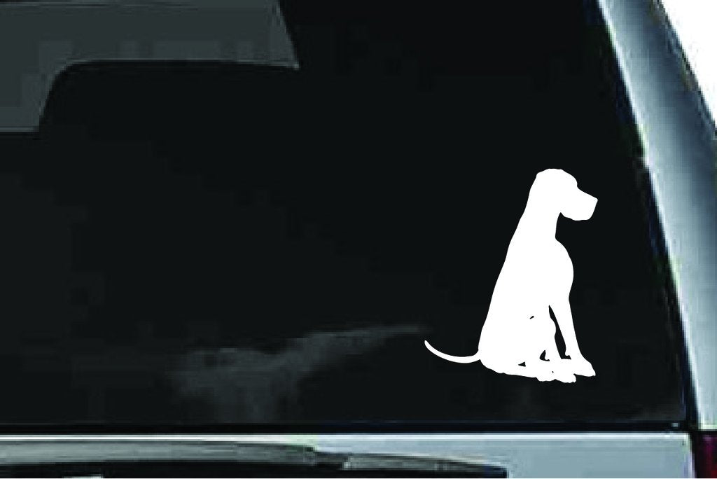 Picniva Great Dane Dog Sty8a Vinyl Car Window Decal, Approx 5 in