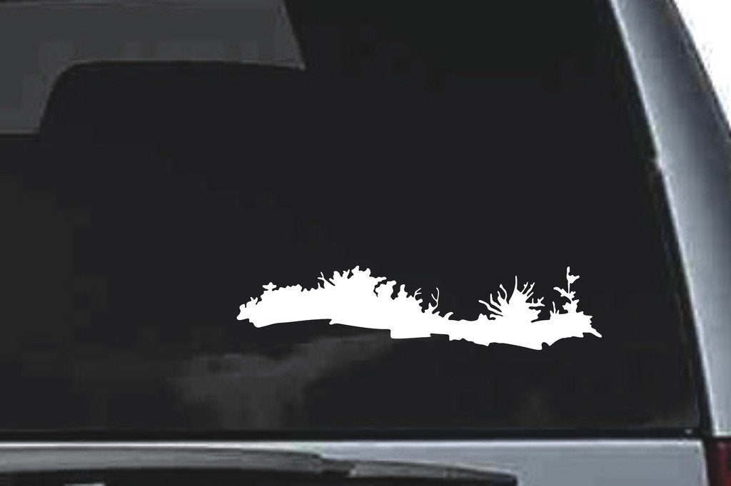 Picniva Low Shrub Patch Sty17 Vinyl Car Window Decal, Approx 5 in