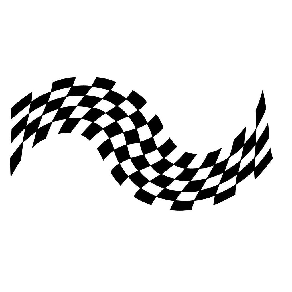 Picniva sty140 Racing Car Body Side Stripes Sticker Decal 2 Pcs