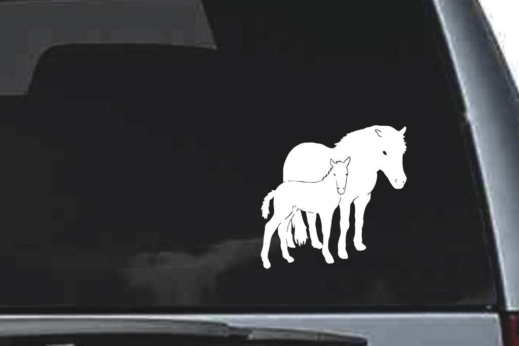 Picniva Horse Sty8 Vinyl Car Window Decal, Approx 5 in