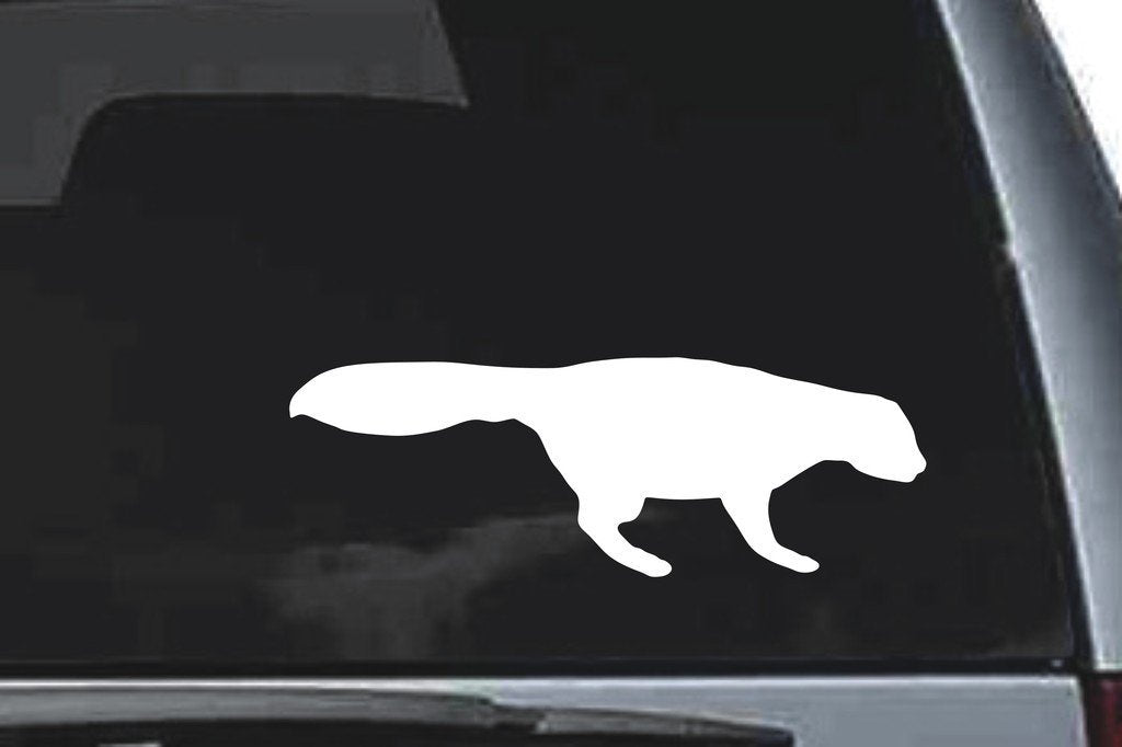 Picniva Skunk Sty1 Vinyl Car Window Decal, Approx 5 in