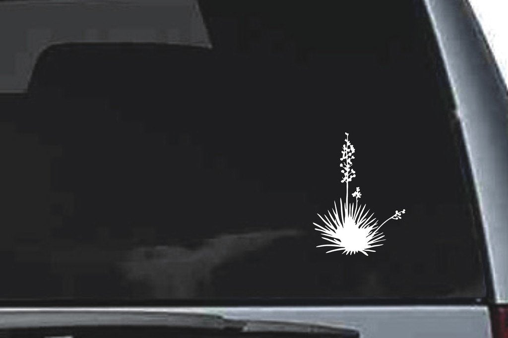 Picniva Desert Brush Plant Sty2 Vinyl Car Window Decal, Approx 5 in