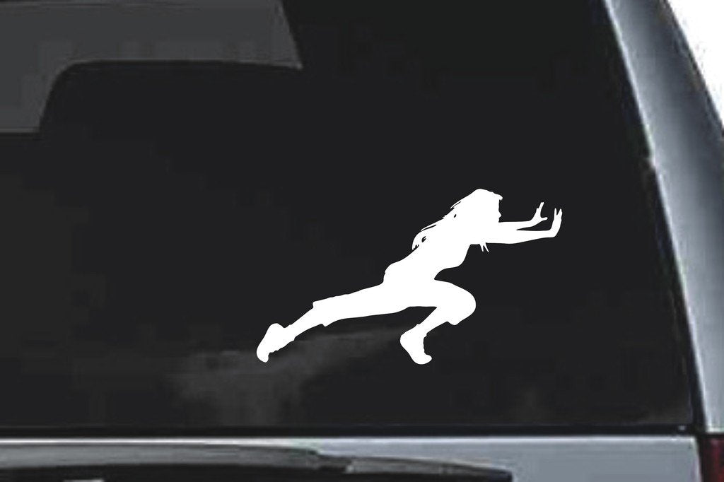 Picniva Pushing Sty1 Vinyl Car Window Decal, Approx 5 in