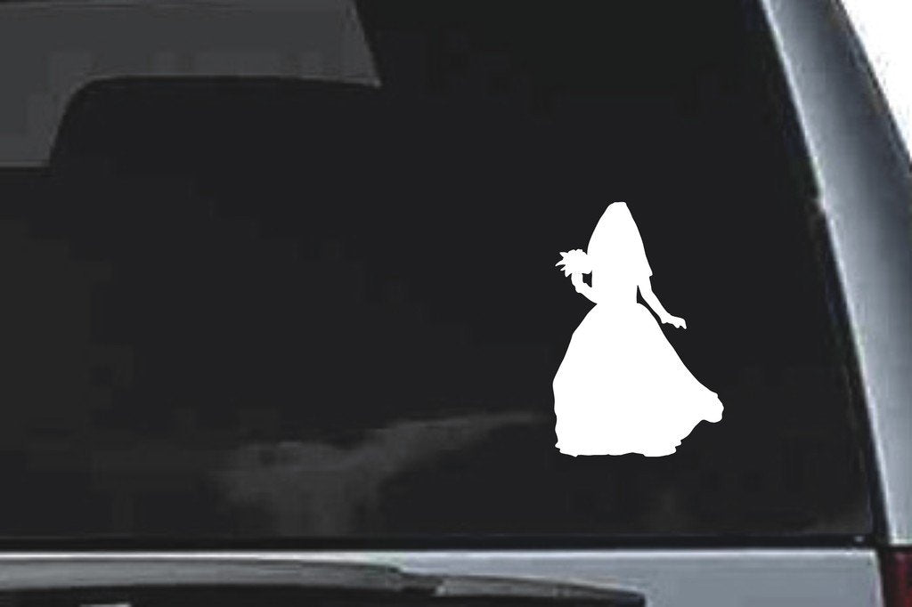 Picniva Wedding Sty11a Vinyl Car Window Decal, Approx 5 in