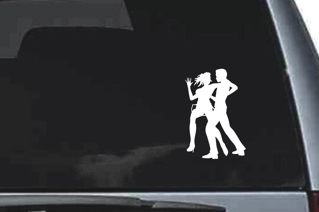 Picniva Dancing Sty78 Vinyl Car Window Decal, Approx 5 in