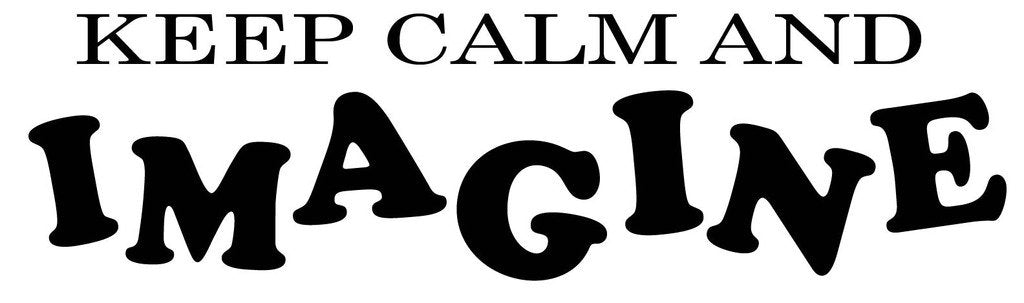 Picniva Keep Calm And Imagine Quote Removable Vinyl Wall Decal - Color: keep calm and imagine