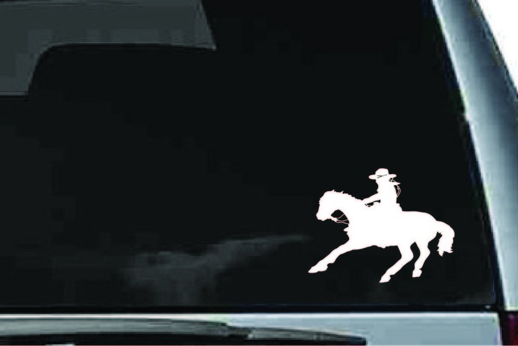 Picniva Horse Rider Sty21 Vinyl Car Window Decal, Approx 5 in
