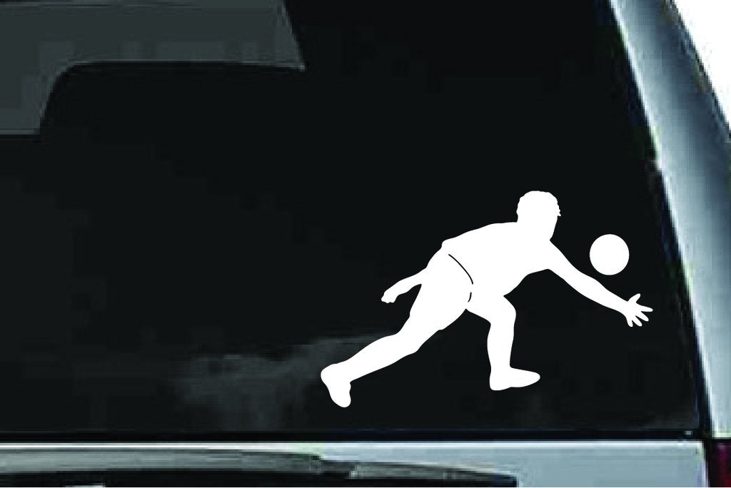 Picniva Soccer Sty2 Vinyl Car Window Decal, Approx 5 in