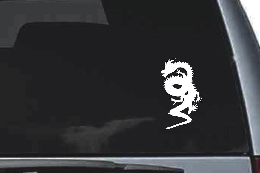 Picniva East Dragon Sty5 Vinyl Car Window Decal, Approx 5 in