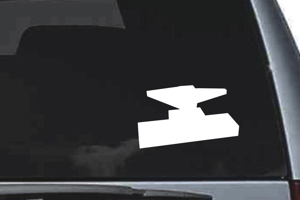 Picniva Anvil Sty2a Vinyl Car Window Decal, Approx 5 in