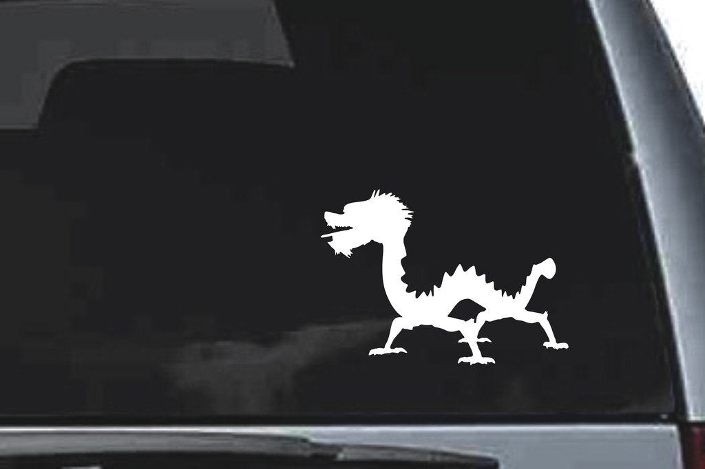 Picniva Chinese Dragon Sty1 Vinyl Car Window Decal, Approx 5 in