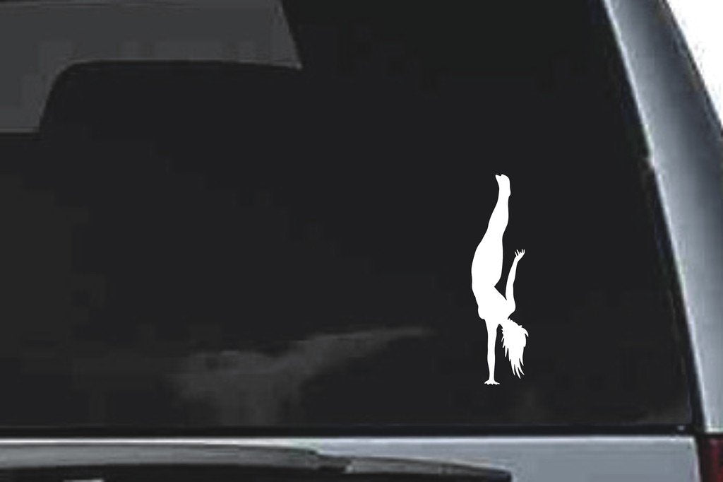 Picniva Girl Sty26 Vinyl Car Window Decal, Approx 5 in