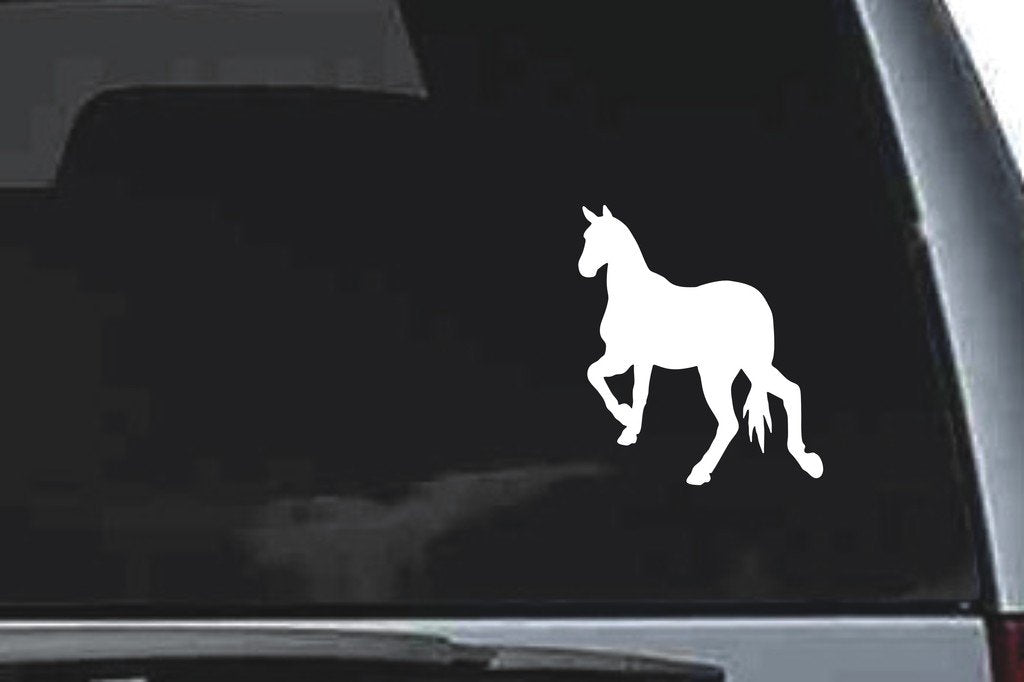 Picniva Horse Sty33a Vinyl Car Window Decal, Approx 5 in