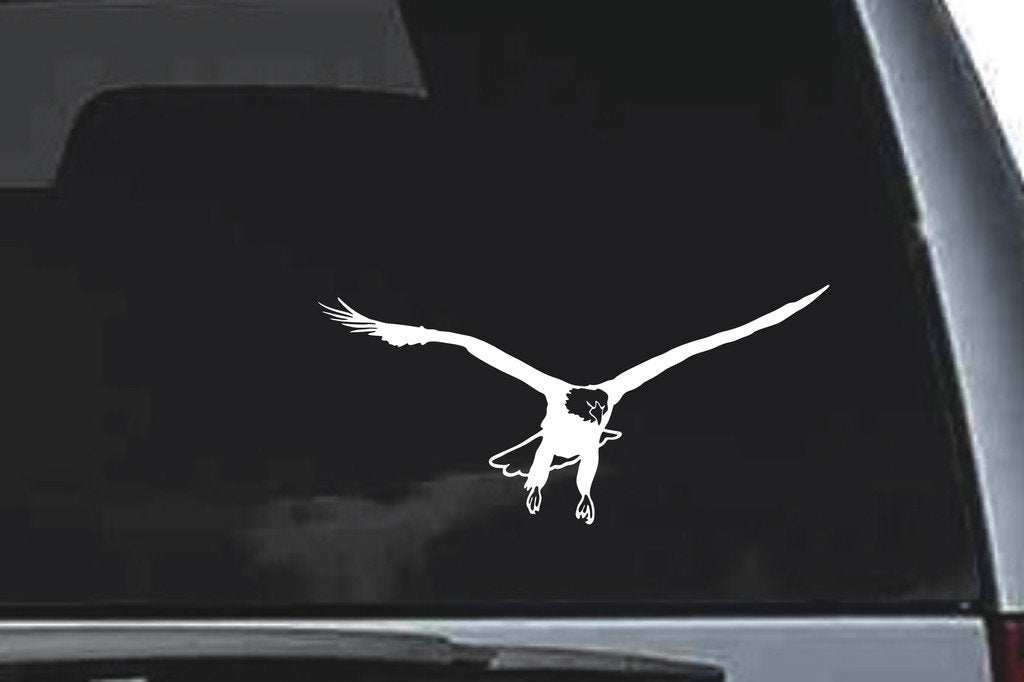 Picniva Eagle Sty12 Vinyl Car Window Decal, Approx 5 in
