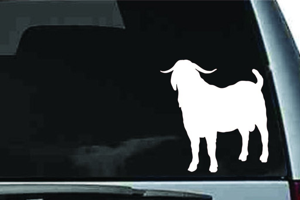 Picniva Boer Goat Sty1a Vinyl Car Window Decal, Approx 5 in