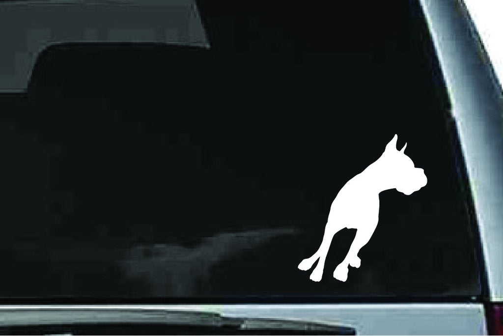 Picniva Boxer Dog Sty41 Vinyl Car Window Decal, Approx 5 in
