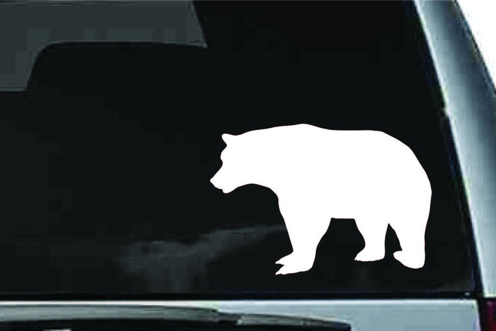 Picniva Bear Sty17 Vinyl Car Window Decal, Approx 5 in