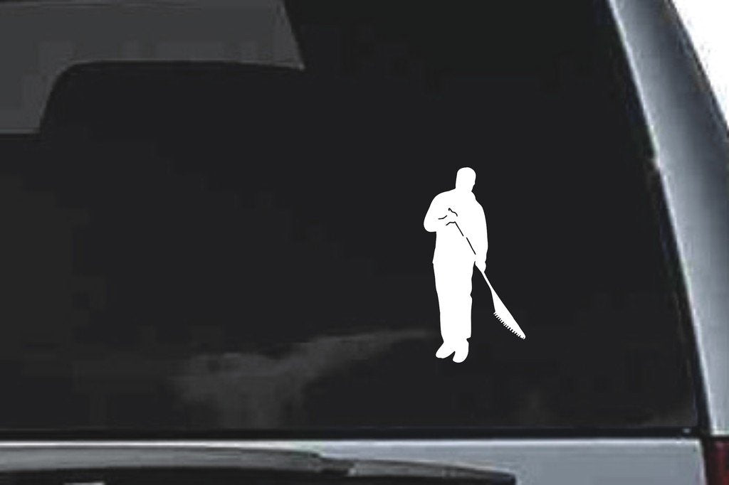 Picniva Rake Sty3 Vinyl Car Window Decal, Approx 5 in