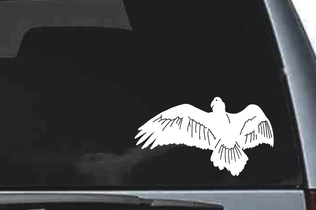 Picniva Buzzard Sty1 Vinyl Car Window Decal, Approx 5 in
