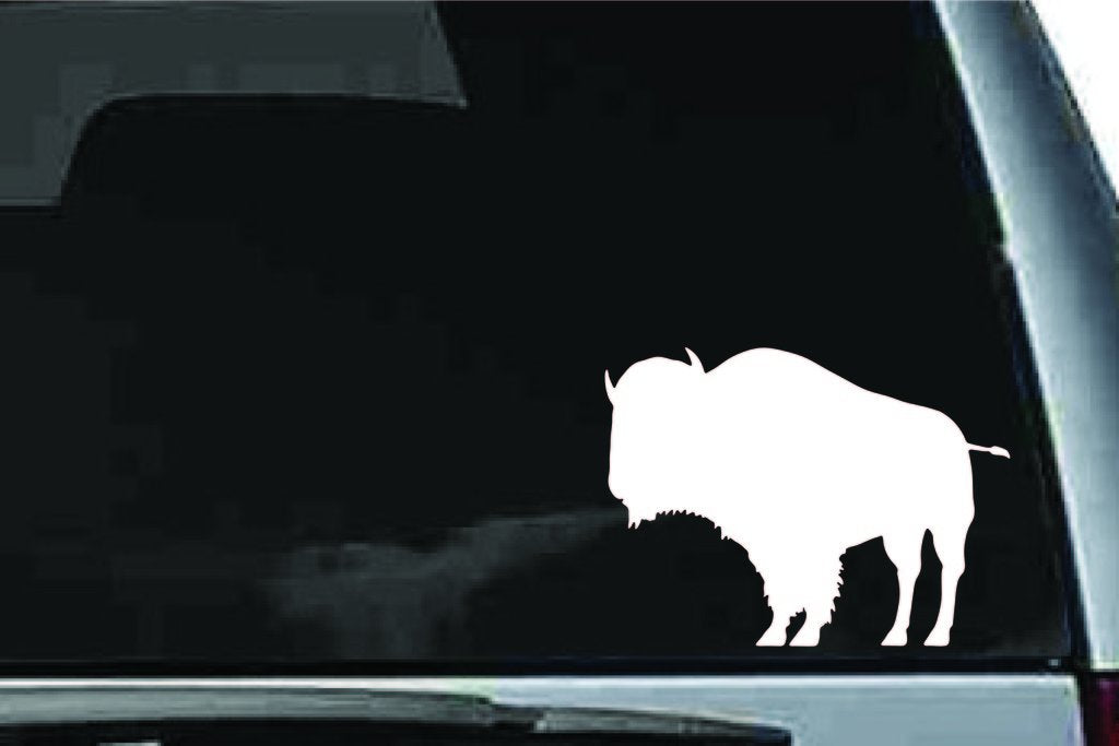 Picniva Bison Sty4 Vinyl Car Window Decal, Approx 5 in