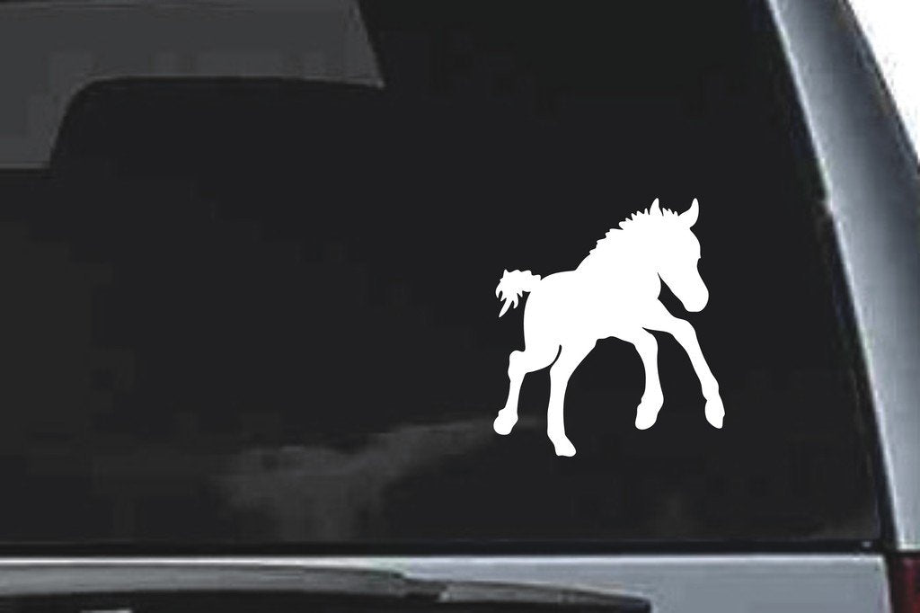 Picniva Horse Sty24 Vinyl Car Window Decal, Approx 5 in