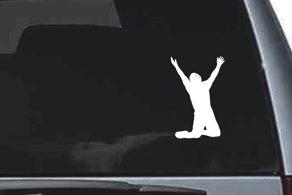 Picniva Man Sty17 Vinyl Car Window Decal, Approx 5 in