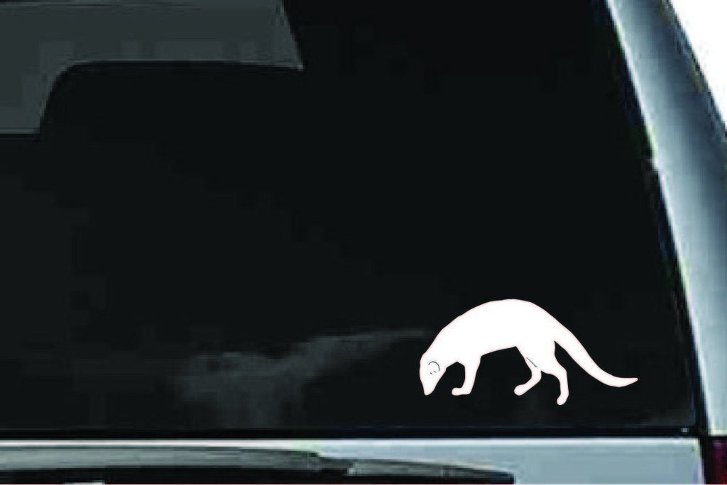 Picniva Long Tailed Big Cat Sty1 Vinyl Car Window Decal, Approx 5 in