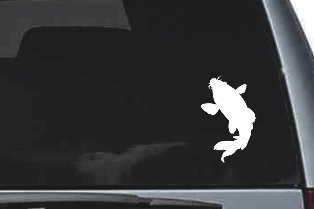 Picniva Koi Fish Sty07a Vinyl Car Window Decal, Approx 5 in