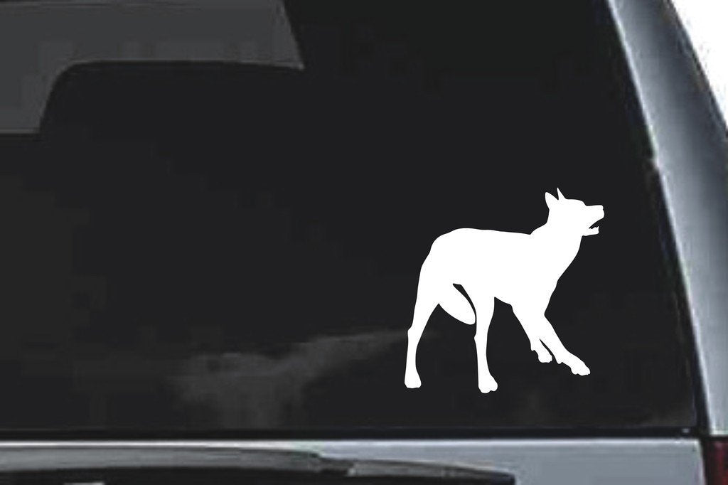Picniva Wolf Sty46 Vinyl Car Window Decal, Approx 5 in