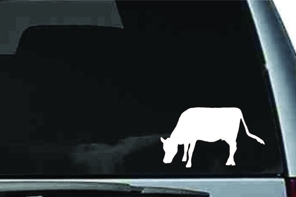 Picniva Cow Sty02 Vinyl Car Window Decal, Approx 5 in