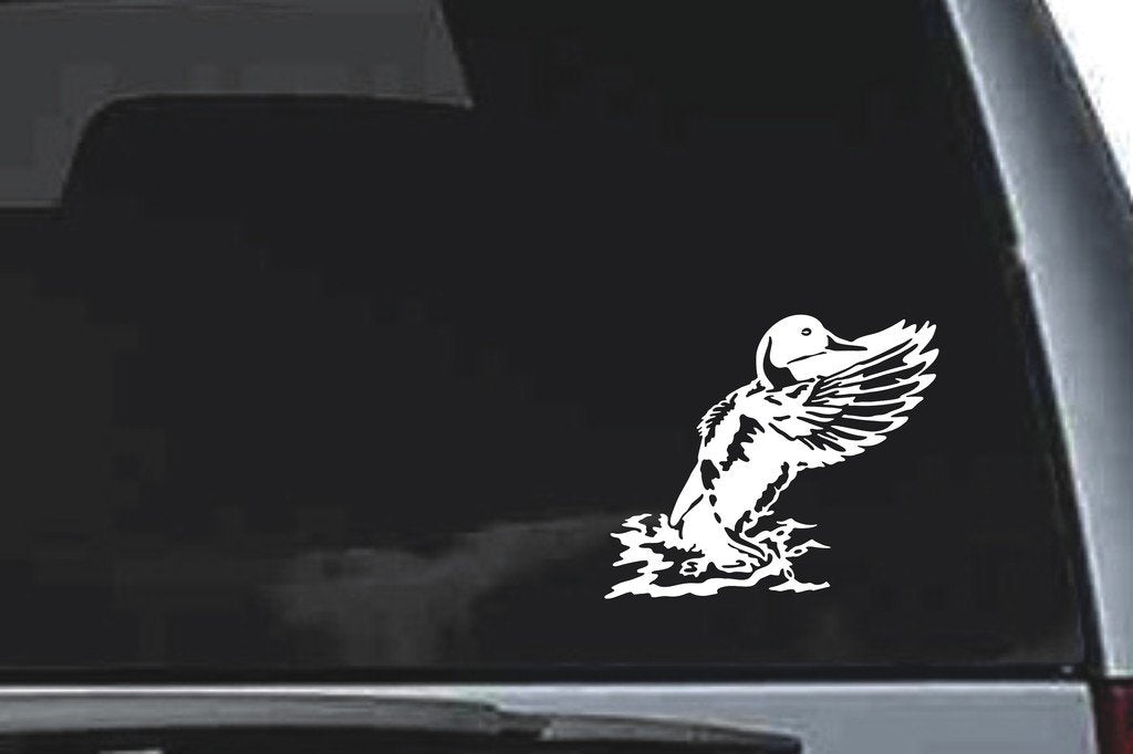 Picniva Duck Sty1 Vinyl Car Window Decal, Approx 5 in