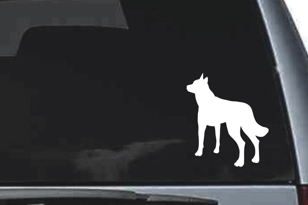 Picniva Wolf Sty5 Vinyl Car Window Decal, Approx 5 in