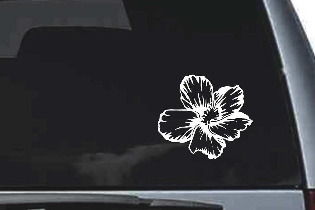 Picniva Flower Sty21 Vinyl Car Window Decal, Approx 5 in