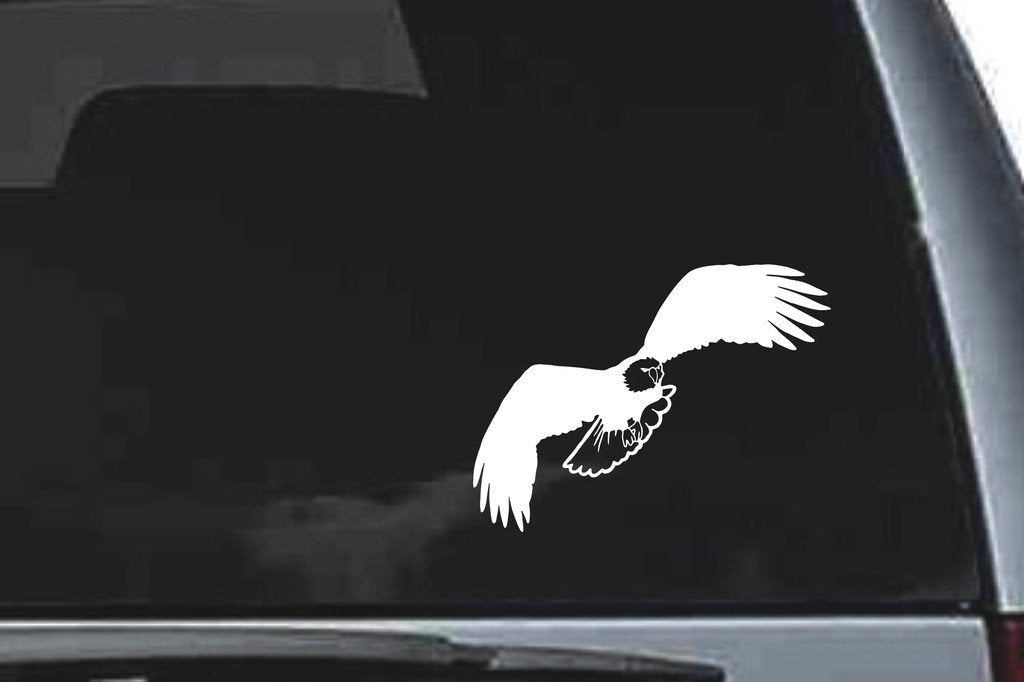 Picniva Eagle Sty14 Vinyl Car Window Decal, Approx 5 in