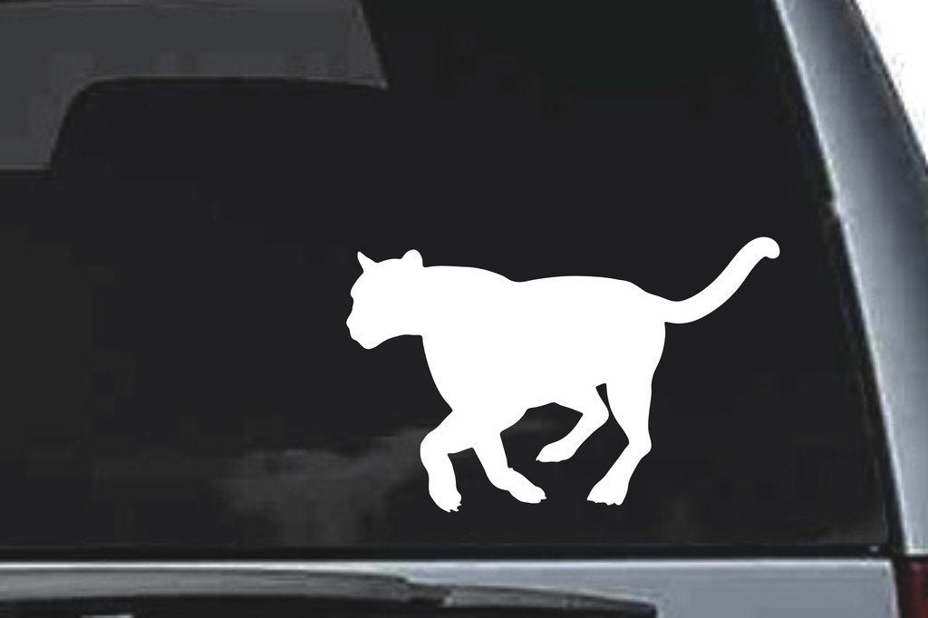 Picniva Mountain Lion Sty9 Vinyl Car Window Decal, Approx 5 in