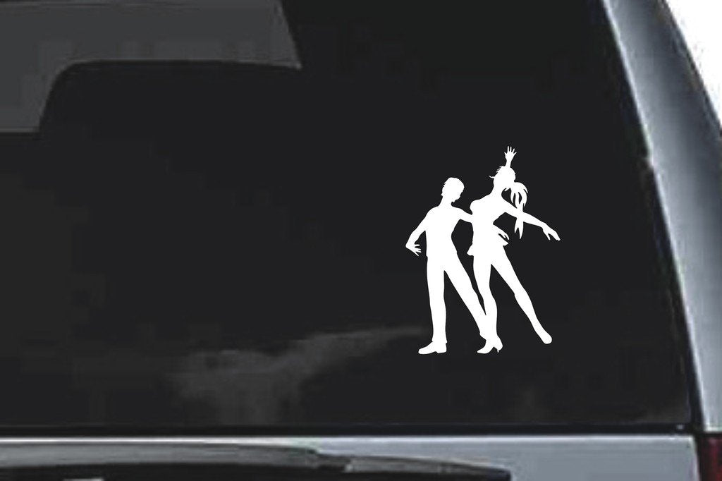 Picniva Dancing Sty38 Vinyl Car Window Decal, Approx 5 in