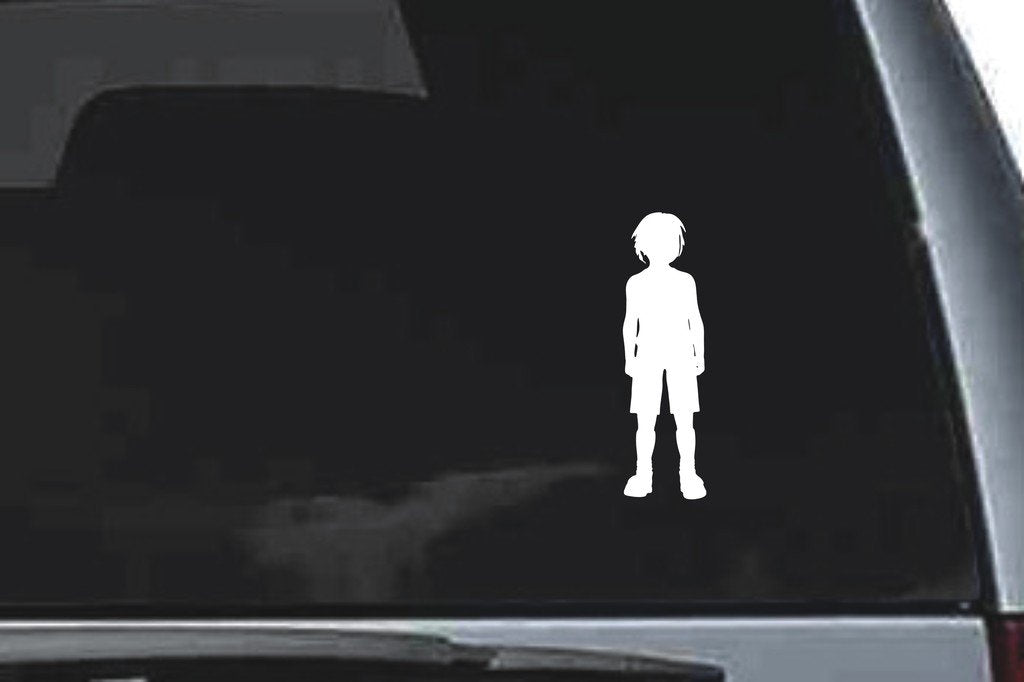 Picniva Boy Sty10 Vinyl Car Window Decal, Approx 5 in