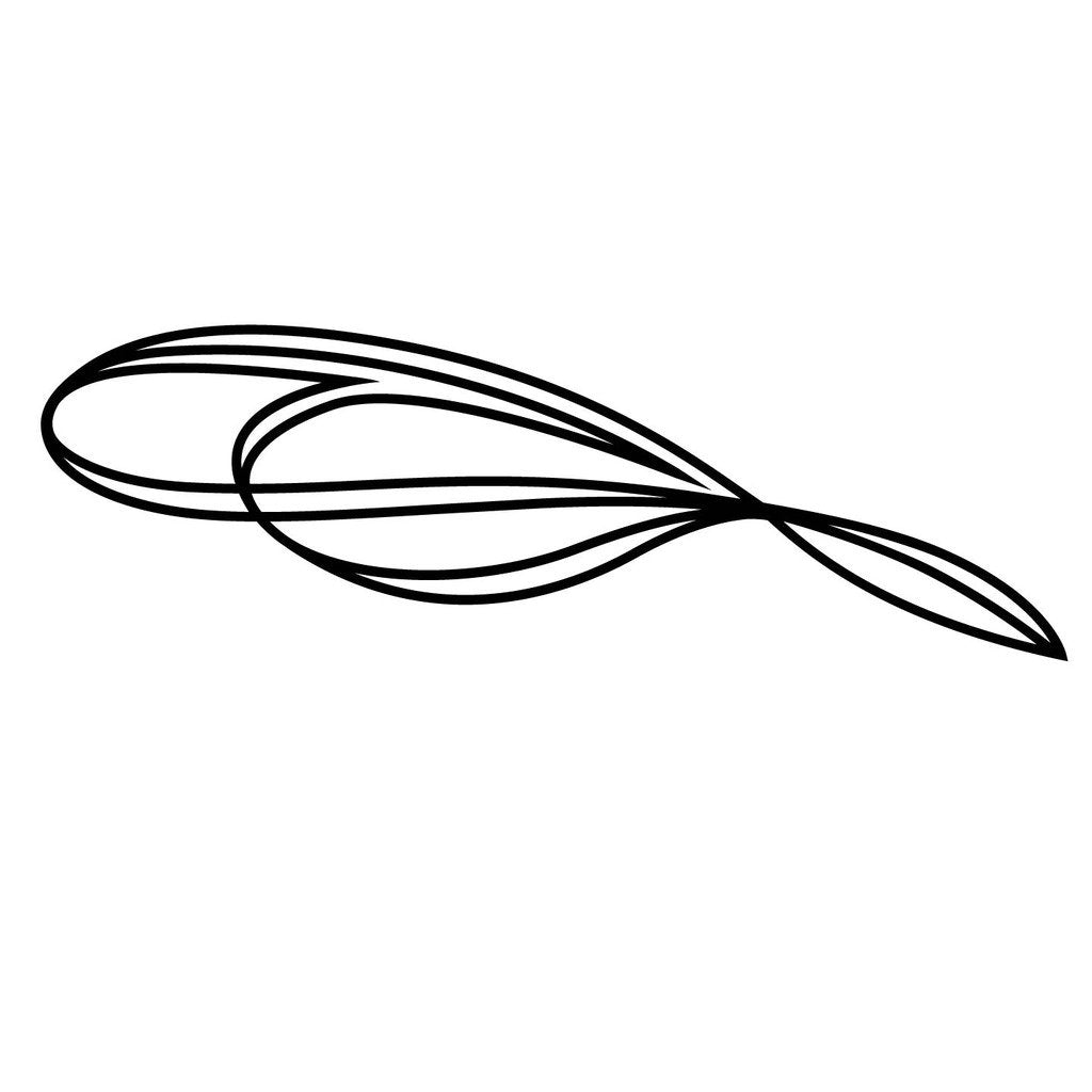 Picniva Style 321 Racing Side Stripe Vinyl Decals, 20 x 61 in, 2 Pc
