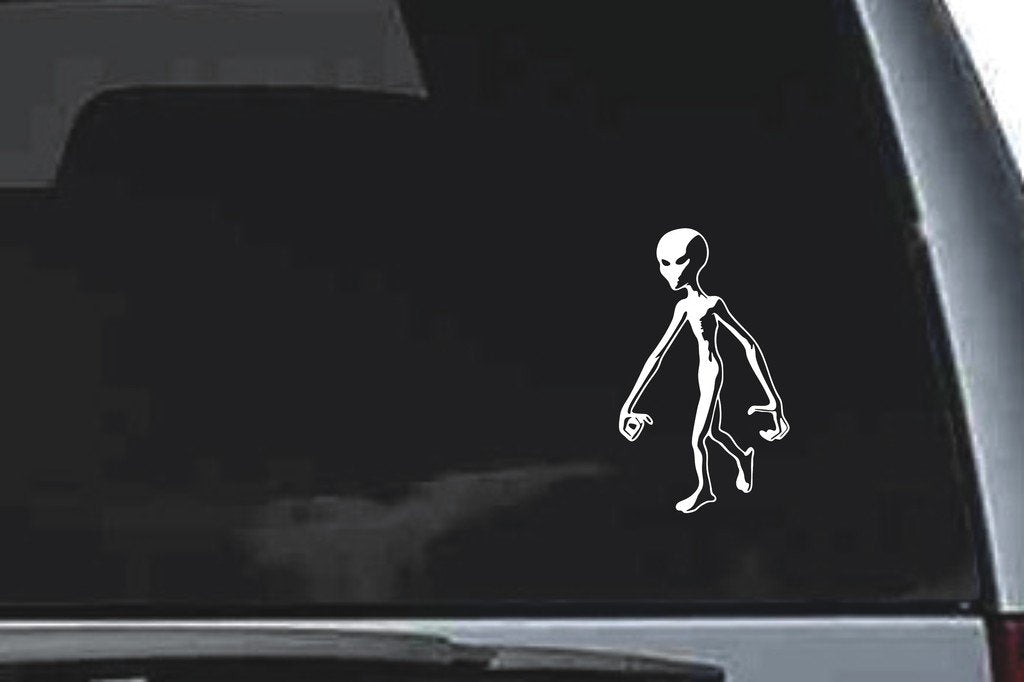 Picniva Alien Sty6 Vinyl Car Window Decal, Approx 5 in