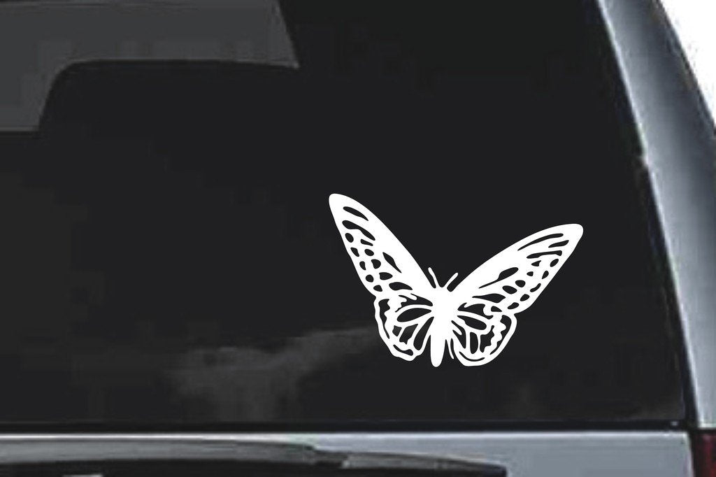 Picniva Butterfly Sty4 Vinyl Car Window Decal, Approx 5 in