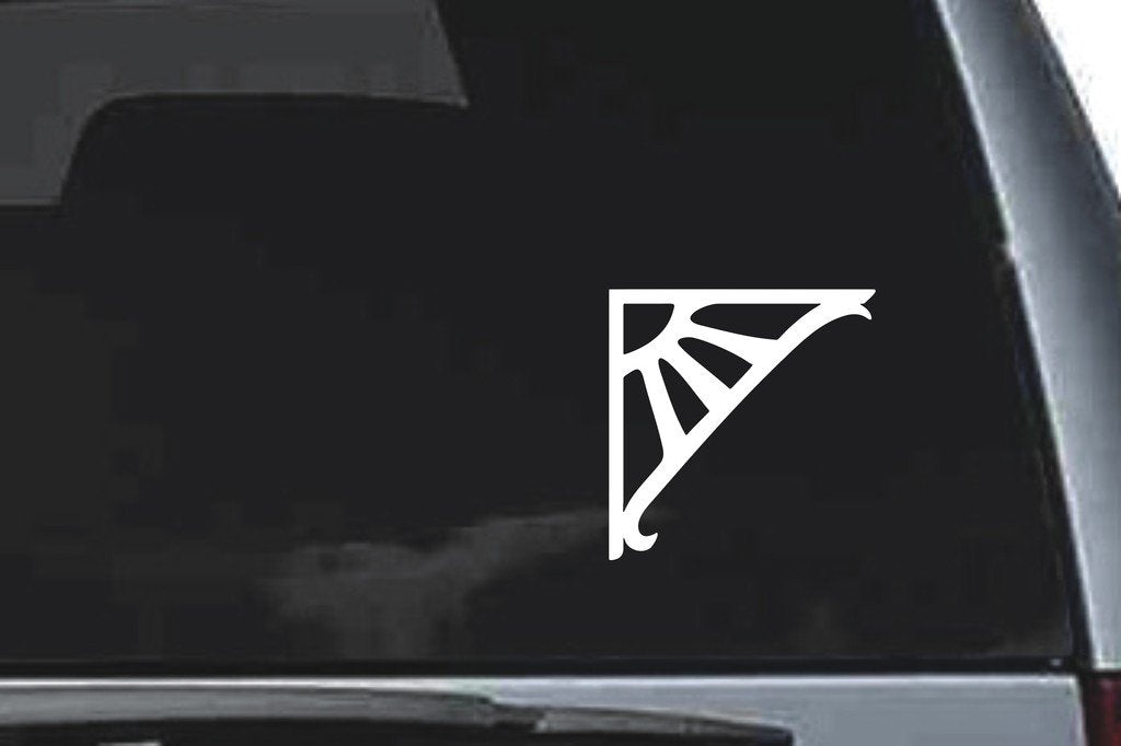 Picniva Scroll Sty41 Vinyl Car Window Decal, Approx 5 in