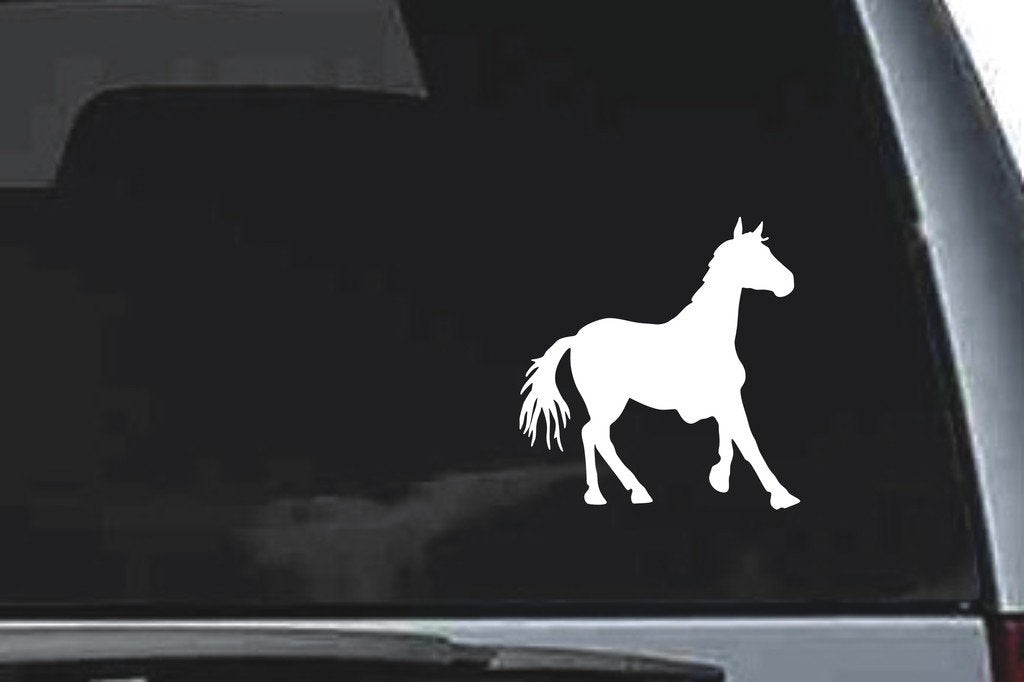 Picniva Horse Sty63a Vinyl Car Window Decal, Approx 5 in