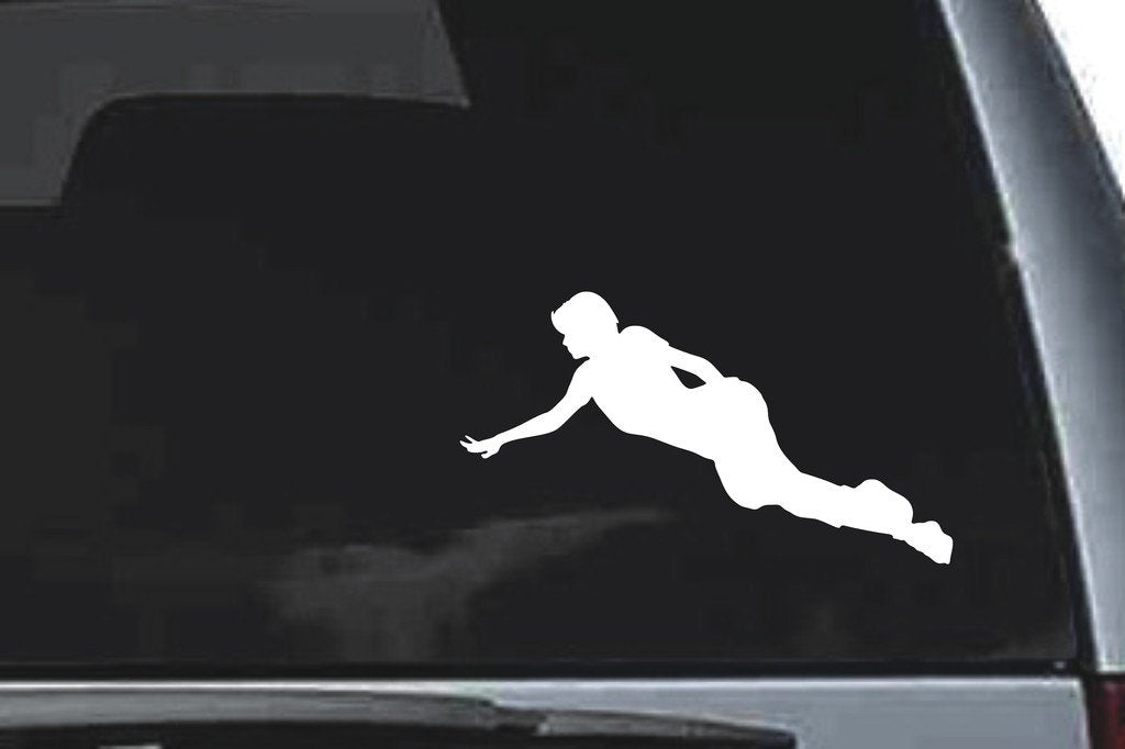 Picniva Reclining Figure Sty1 Vinyl Car Window Decal, Approx 5 in