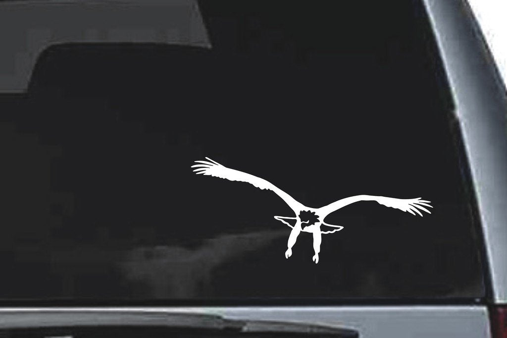 Picniva Eagle Sty6 Vinyl Car Window Decal, Approx 5 in
